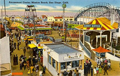 MB Amusement -  Center Post Card 